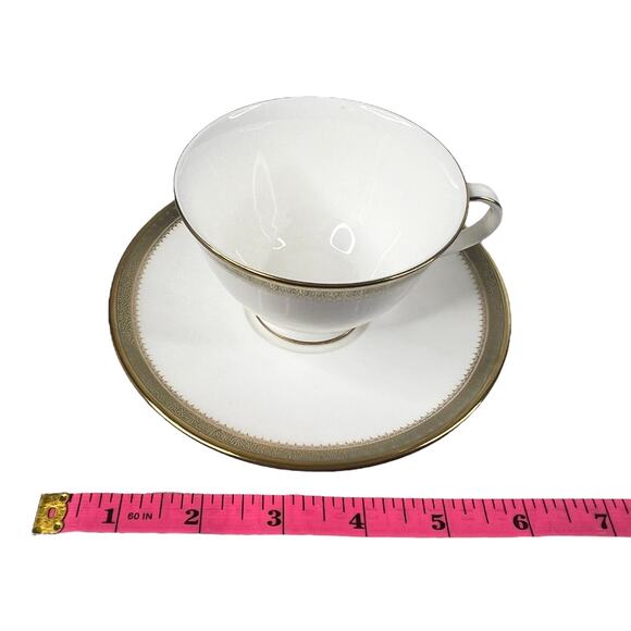 VTG Royal Doulton CUP & SAUCER SET Tea Coffee Cup Clarendon Bone China H4993 - Picture 5 of 7